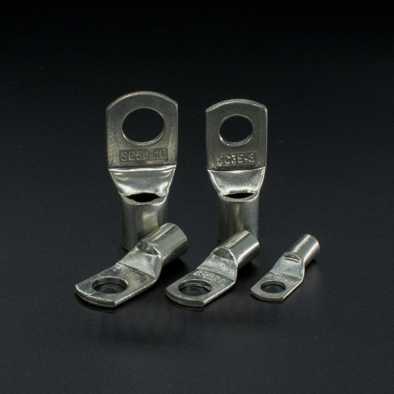 CJH Copper Nose Connector SC10-6 Copper Cold Pressed Terminal Peep Copper Terminal Bare Terminal Wire Ear