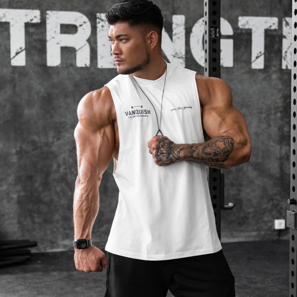 Мужской фитнес жилет Muscle Fitness Brothers летний новый фитнес жилет для бега на открытом воздухе модный бренд безрукавная футболка