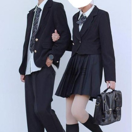 Пиджак в стиле преппи для мальчиков DK свободного кроя классическая форма колледжа базовый черный пиджак осень и зима