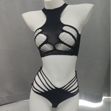 Long Night Sex Underwear Opening Passion suit Transparent Temptation Sexy Silk Stockings Uniform Temptation