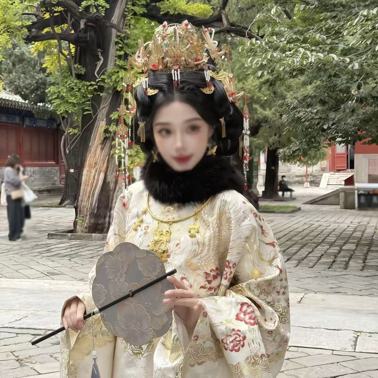 Ancient Style New Headwear, Han Dynasty, Versatile Bridal Hairpin, Dunhuang Accessories, Tassels, Ming-Made Hair Crown, Hair Accessories, Phoenix Crown Set