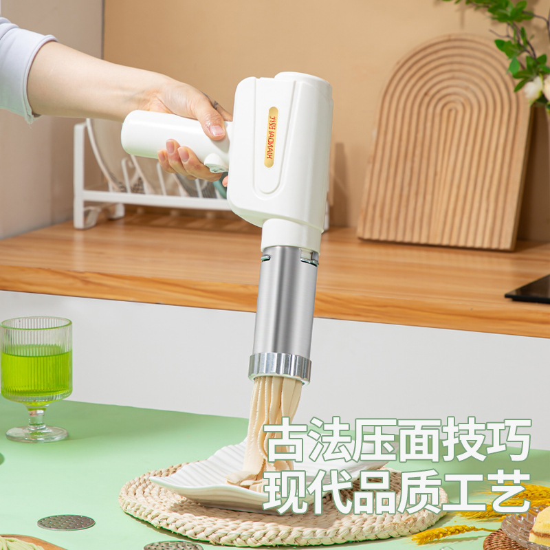 Noodle Machine Fully Automatic Household Handheld Electric Noodle Press Portable Small Noodle Machine Wireless Charging Noodle Gun