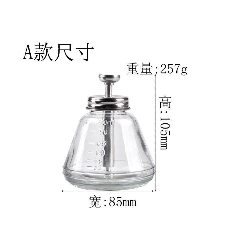 Press-Type Water Liquid Bottle Stainless Steel Head White Electric Oil Bottle Tianna Water Glass Glass Bottle Alcohol Bottle Large Quantity Discount