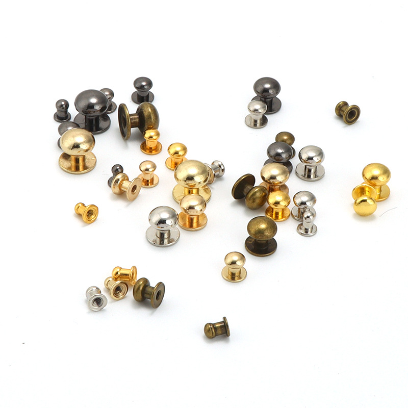 Bag diy accessories Heshang head milk bag with fixed buckle metal accessories shoulder strap button hardware accessories material