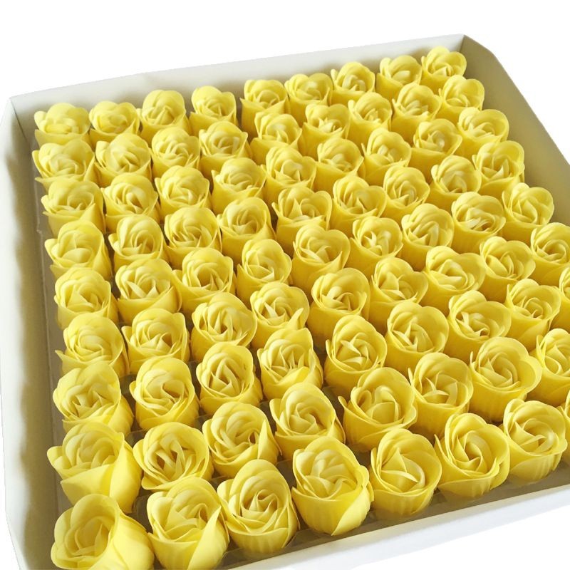 Teacher's Day soap flower head without base candy wreath decoration flower head soap flower gift box decoration teacher Valentine's Day