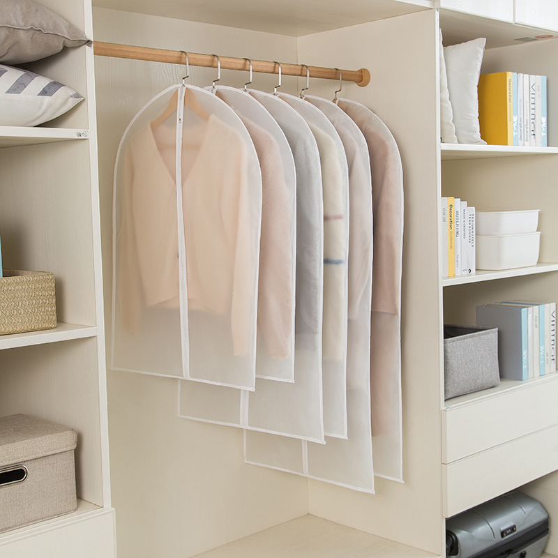 Dust-Proof Cover Clothes Hanging Bag Household Suit Bag Coat Dust Bag Wardrobe Can Hang Clothes Dust Cover Wholesale
