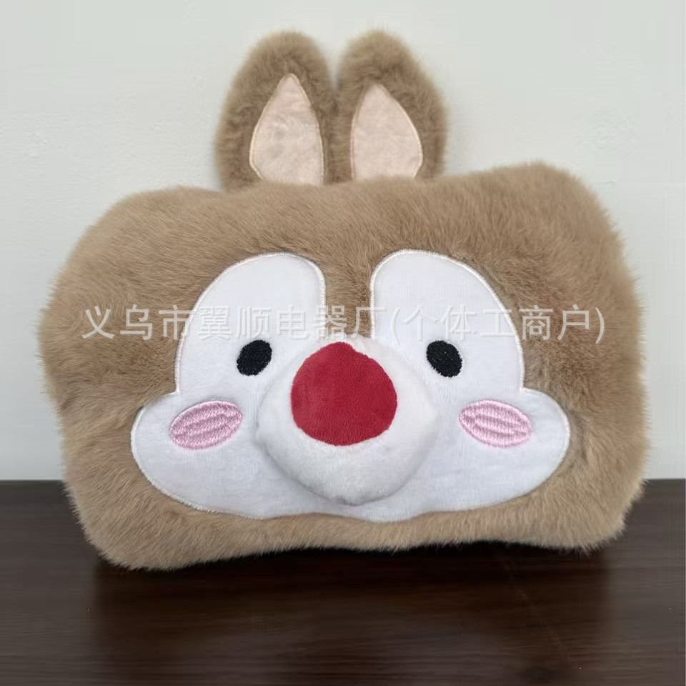 Cartoon Foot Warmer Rechargeable Electric Shoe Warmer Hot Water Bottle Heater Plush Hot Water Bag Foot Warmer Electric Foot Warmer Cover