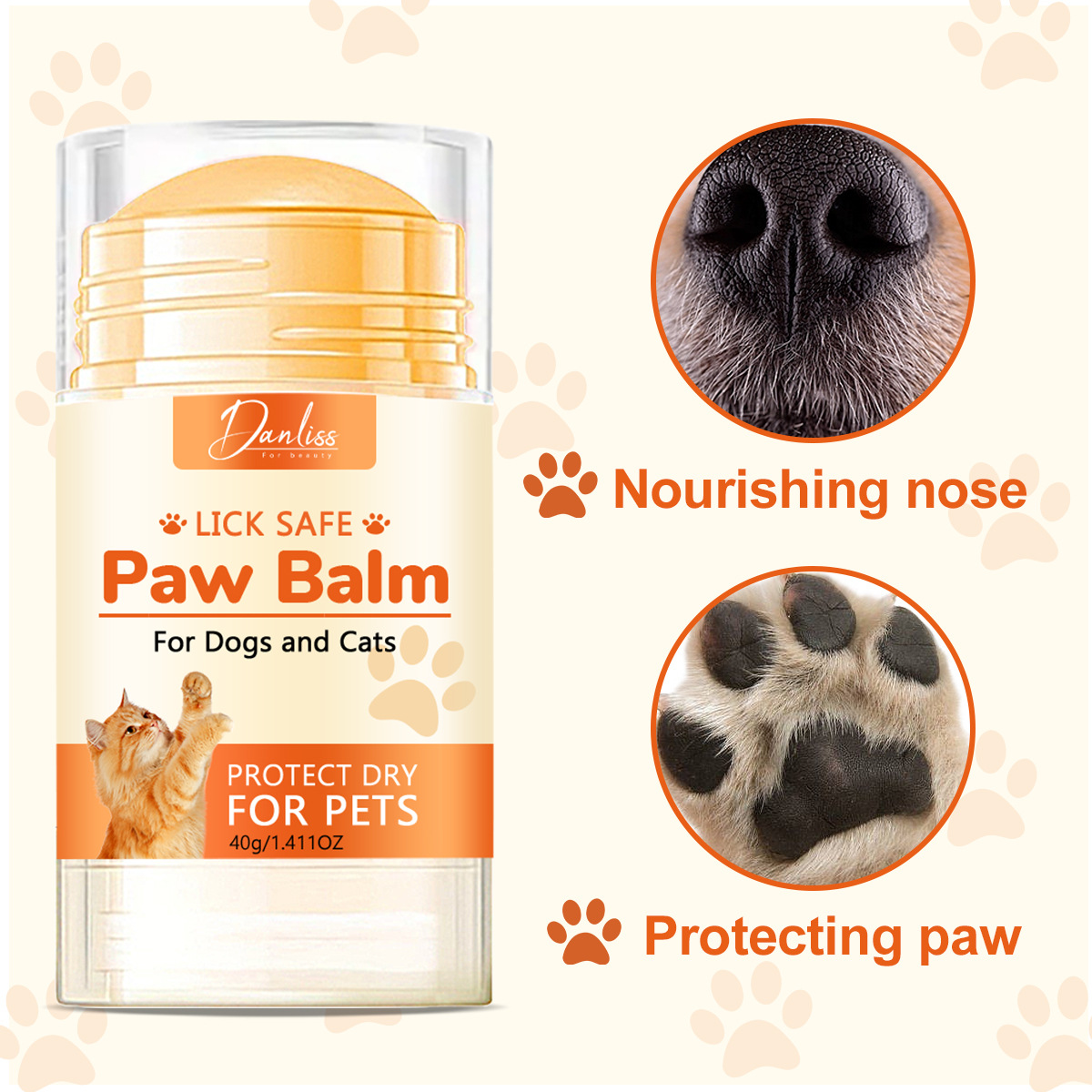 Cross-border cat and dog double protection cream avocado oil white beeswax maintenance pet paws to prevent dry and moist feet