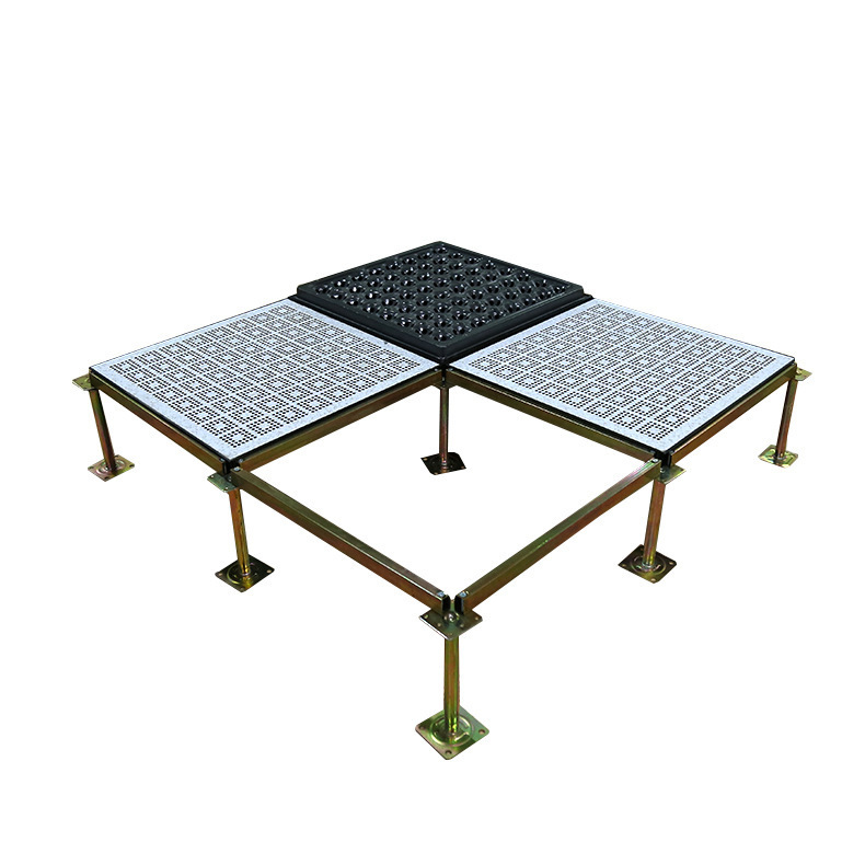 All-Steel Anti-Static Flooring for School Computer Rooms, Movable Raised Ventilation Flooring 600*600, Anti-Static Manufacturer Wholesale