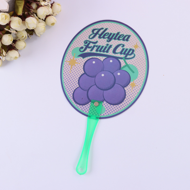 Cartoon Advertising Fan Customization Plastic Pp Advertising Round Fan Plastic Fan 30% off Fan Corporate Enrollment Promotion Fan Customization