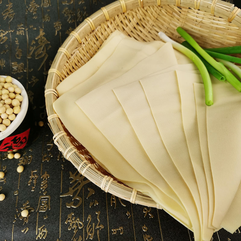 Northeast Dried Tofu Skin, Thousand-Layer Tofu Skin, Northeast Specialty Soybean Rolls, Fresh Vacuum Semi-Finished Products