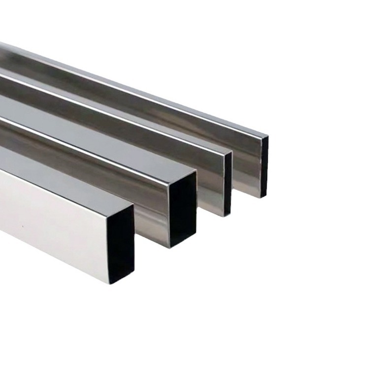 304 Stainless Steel Square Tube 201 Large Diameter Industrial Brushed Flat Tube Non-Standard Flat Rectangular Welded Tube Ready for Customization