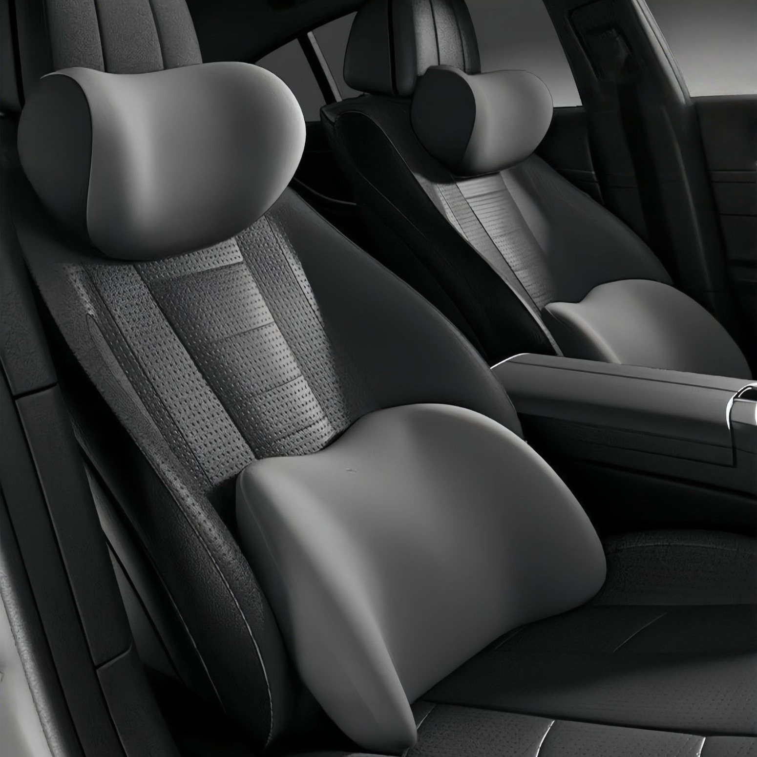 Car Lumbar Support Cushion Seat Backrest Car Cushion Driving Lumbar Support Waist Pillow Headrest