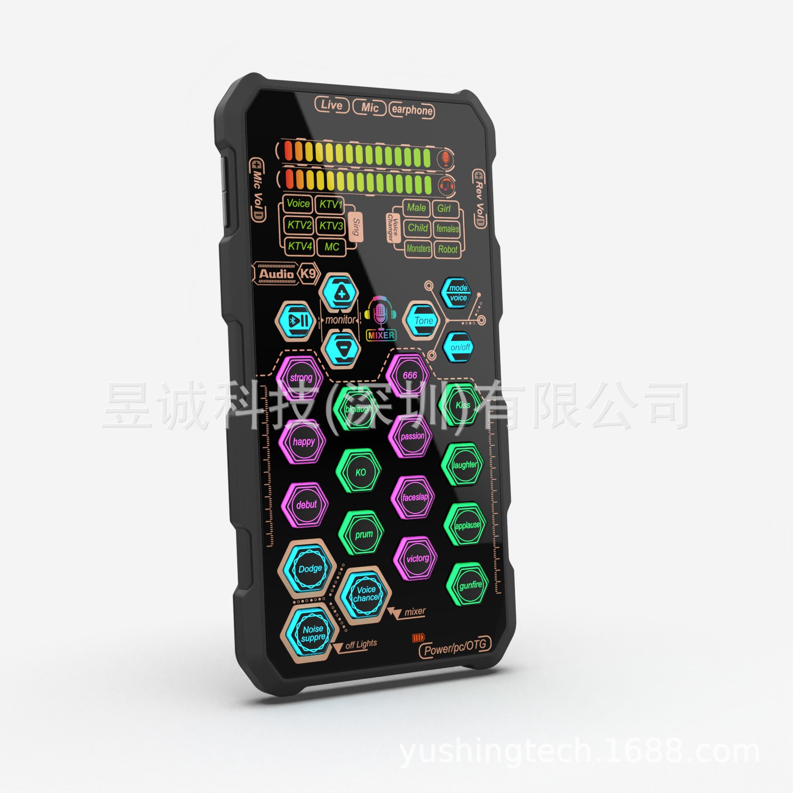 k9 outdoor mobile phone live sound card set mixer karaoke Bluetooth accompaniment full set computer microphone all-in-one machine