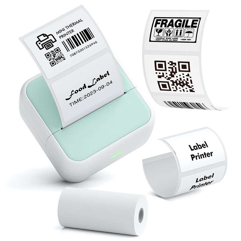 Label printer portable Bluetooth thermal bar code adhesive commercial sign tag household note labeling machine cross-border