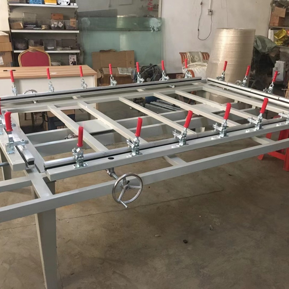 Простая машина для натяжения экрана в наличии, ручная машина для натяжения экрана с зажимом, высокое качество и низкая цена