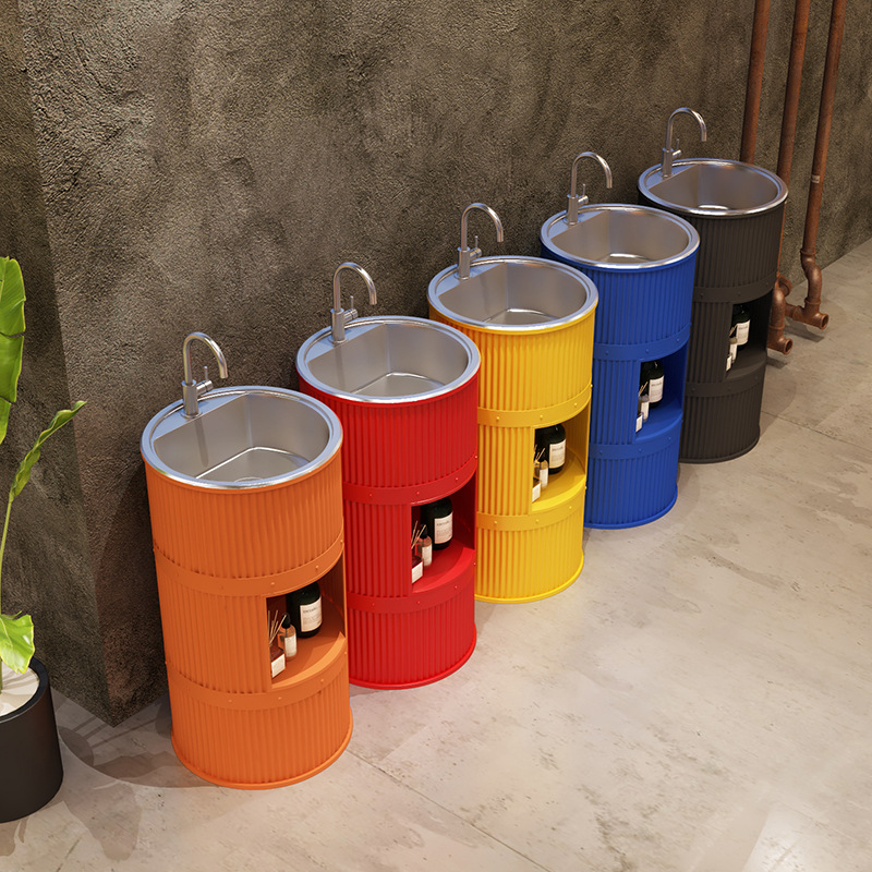 Кованая железная раковина, ретро, индустриальный стиль, креативный туалетный столик, персонализированная раковина