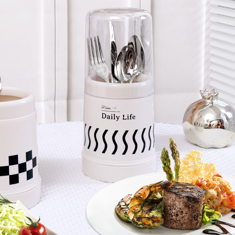 Draining chopsticks holder household creative chopsticks cage kitchen knife, fork and spoon storage rack tableware storage box plastic chopsticks basket