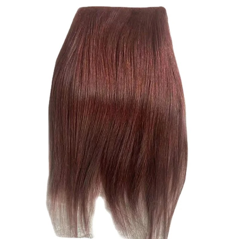 Gold Goat Short Thin Straight Hair-Imitation Mohair Hair Row Soldier Monster High Doll Wig Bjd Wool Hair Transplant