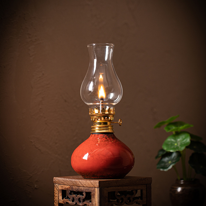 Лампа для масла, стиль кемпинга, керамическая лампа, атмосферная ночная лампа, ароматизатор для масла