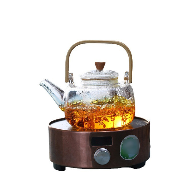 Glass Teapot Large Capacity Tea Brewing Pot Health Pot Set Water Boiling Kettle Explosion-Proof Tea Brewing Pot Tea-Water Separation Pot Thickened