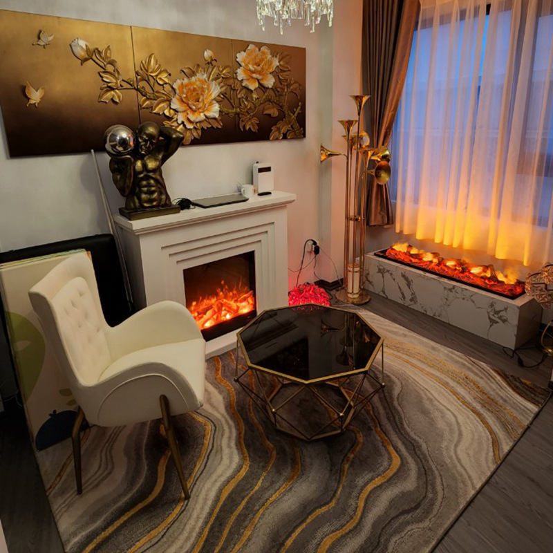 Decorative firewood hearth core bare carbon strip ornamental resin ornaments simulation flame charcoal strip electronic fireplace accessories