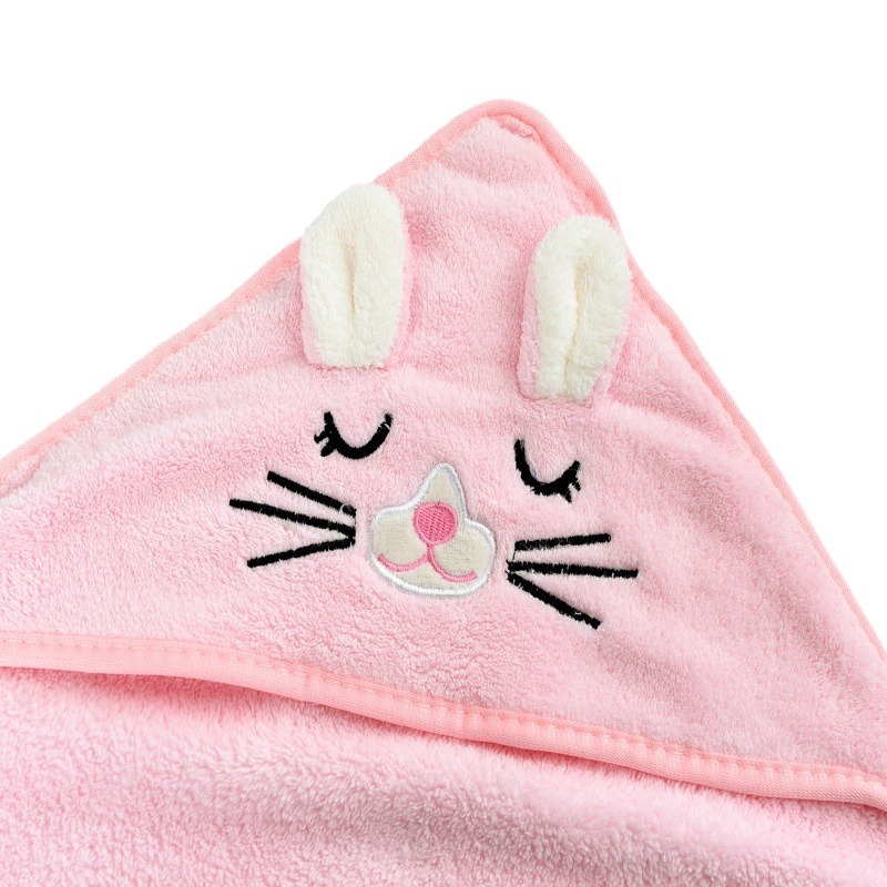 Elephant Children's Bath Towel Wearable Swimming Bathrobe Baby Bath Towel Autumn and Winter Hooded Cloak Coral Velvet Blanket
