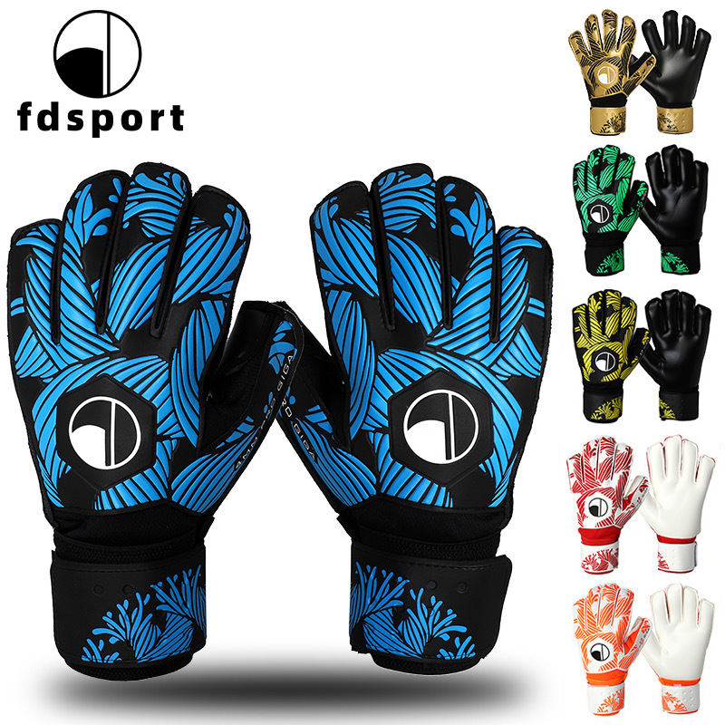 Профессиональные вратарские перчатки из латекса, защита пальцев, противоскользящие, для детей и взрослых, для тренировок и соревнований