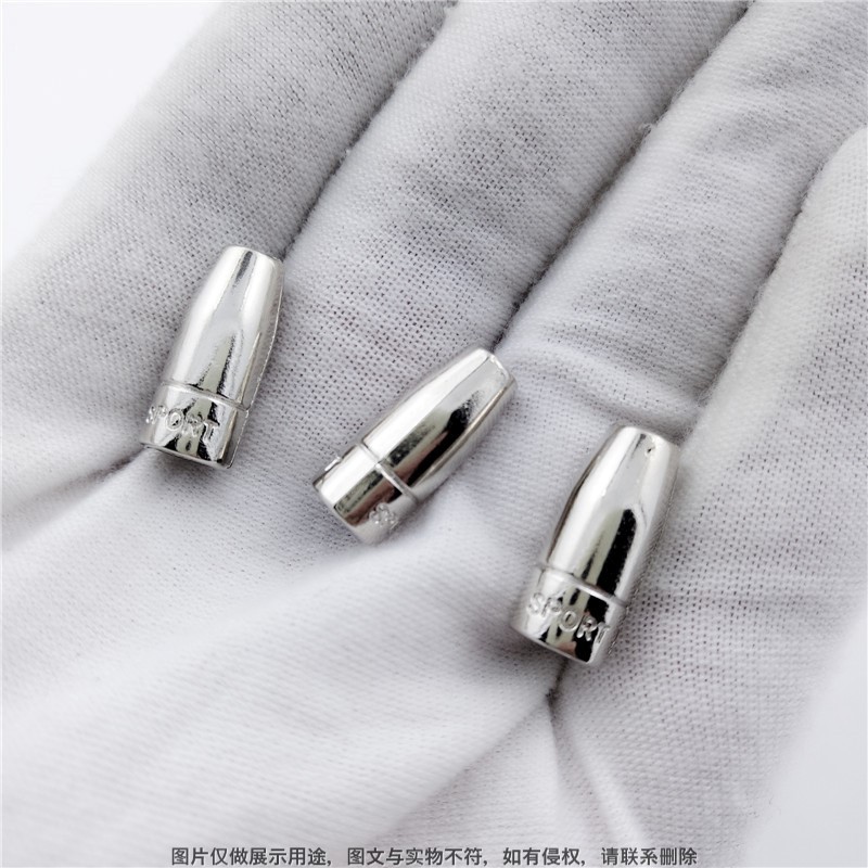 Trumpet-Shaped Hat Bell Sport Conical Metal Hanging Bell Zinc Alloy Hat Bell Rope Buckle Rolling Electric White Adjustable Buckle