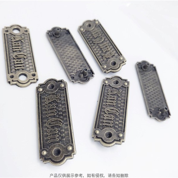 Customized Handicraft Trademarks, Antique Old Wine Signs, Door Industry Bronze and Iron Signs, Antique Furniture Nameplates