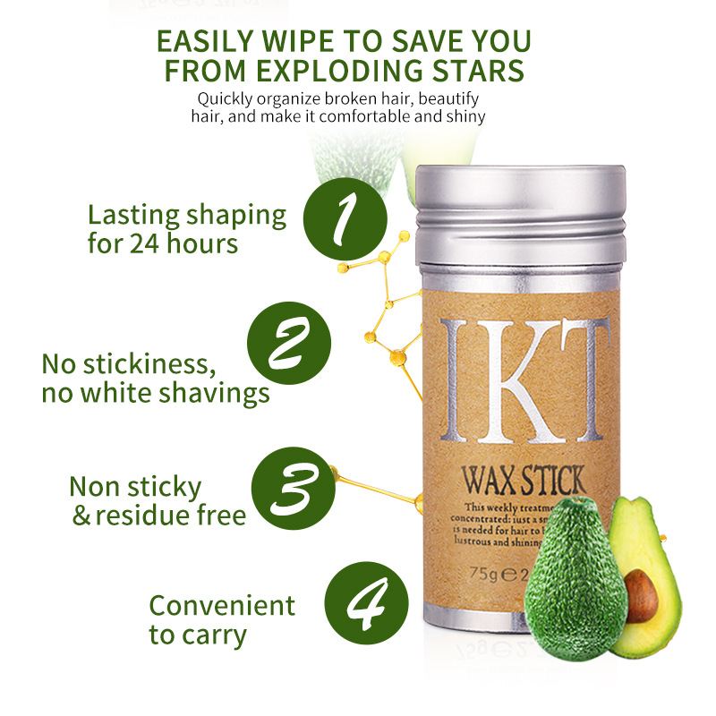 Ikt Cross-Border Solid Hair Wax Stick Hair Waxstick Styling Hair Wax Mud Styling Matte Styling