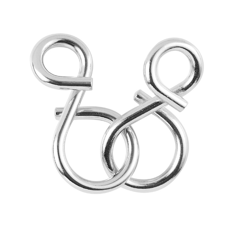 Children's Luban Lock Nine Linked Rings Educational Toy Intelligence Unlocking Ring Intelligence Buckle Leisure Decompression Factory Direct Sales