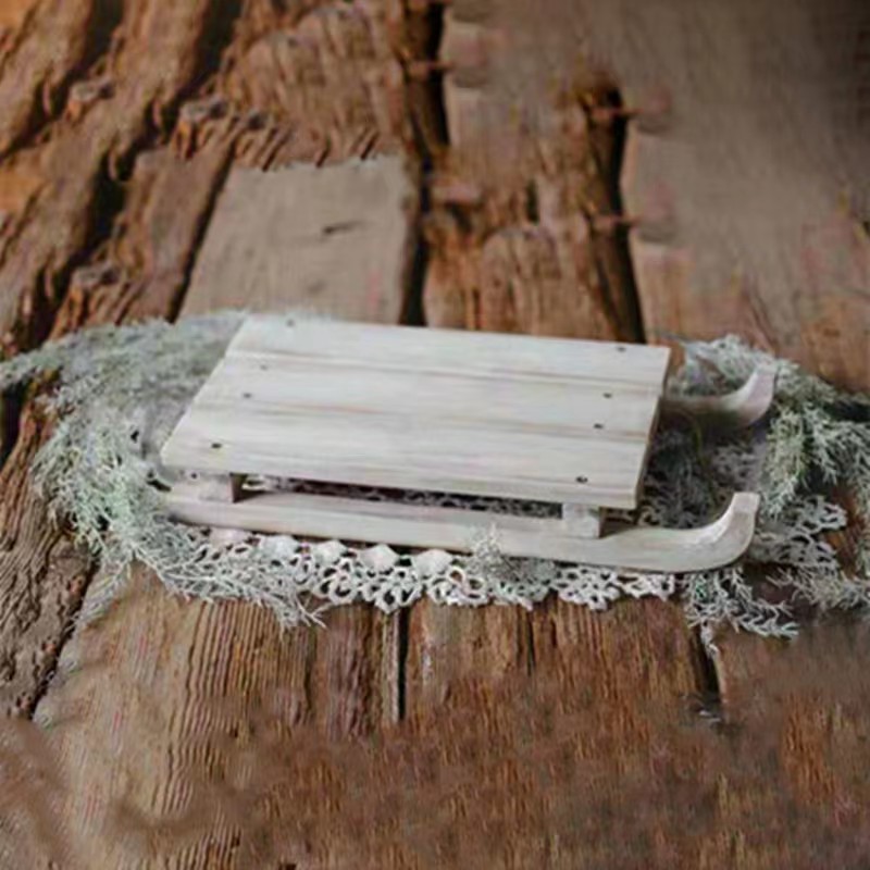 New wooden Christmas sled Christmas decoration home decoration new exotic home decoration factory direct sales