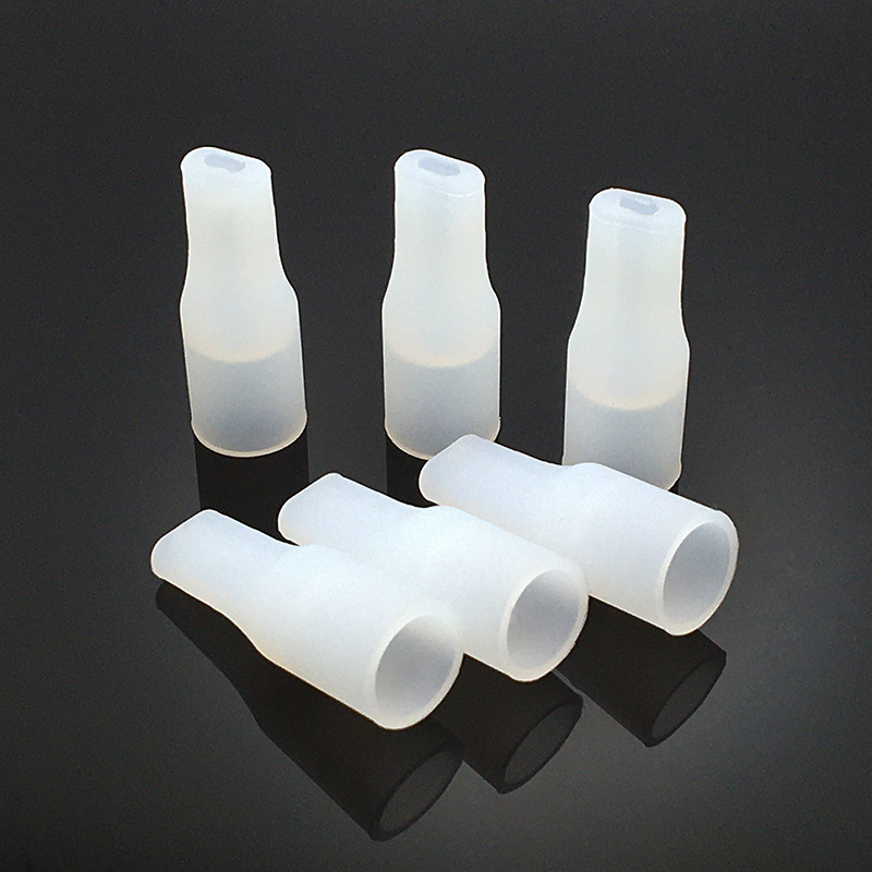510 Flat Mouth Silicone Cigarette Flap Disposable Internal Diameter 9.2mm Cylindrical Test Cigarette Flap Cigarette Flap Cap