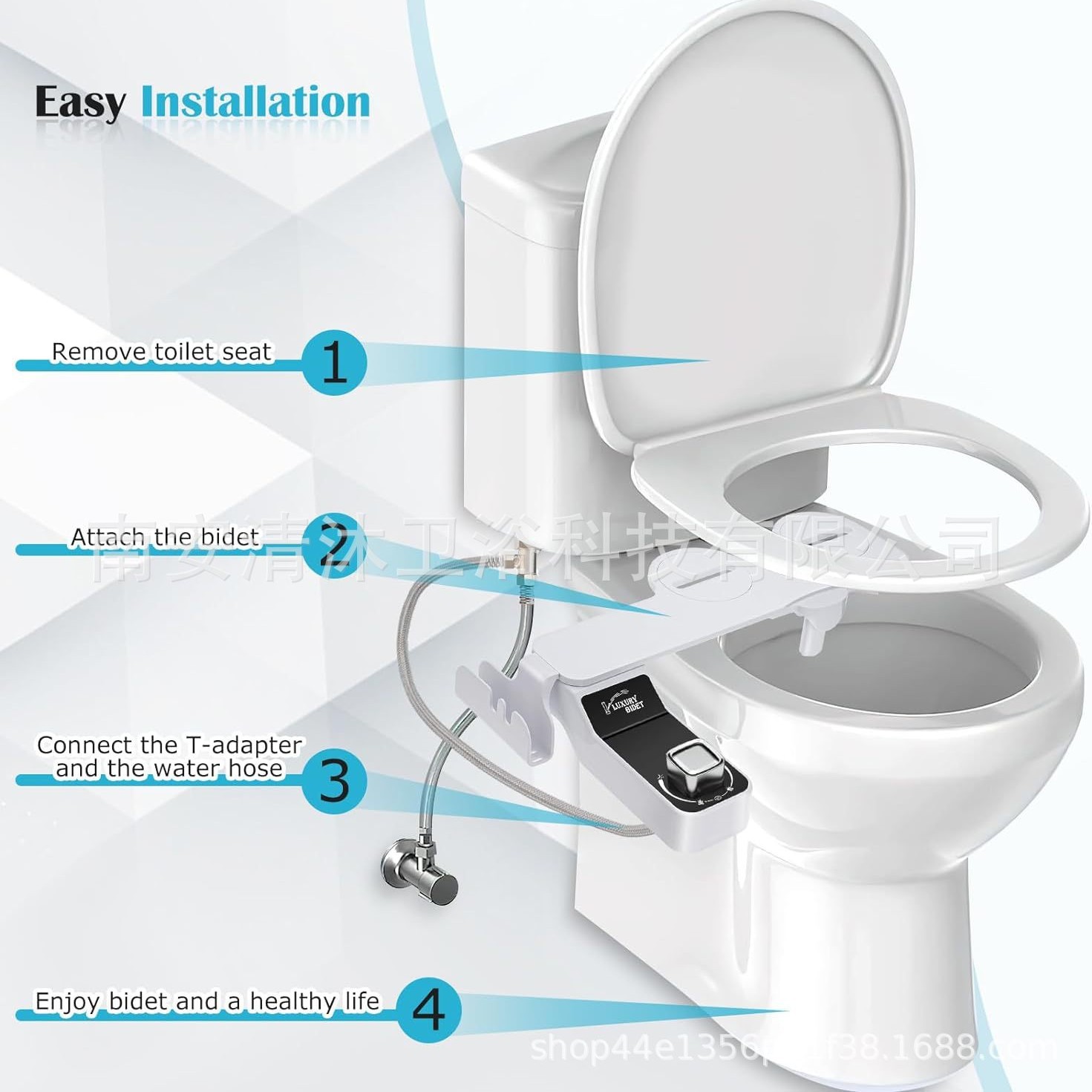 Amazon Simple Bidet Butt Washing Spray Gun Irrigator Women's Personal Care Double Spray Body Cleaning Smart Toilet Seat