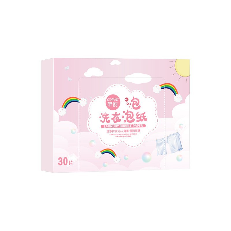 Laundry Detergent Sheet Concentrated Nano Portable Laundry Tablets to Prevent Color Cross-Color and Long-Lasting Fragrance