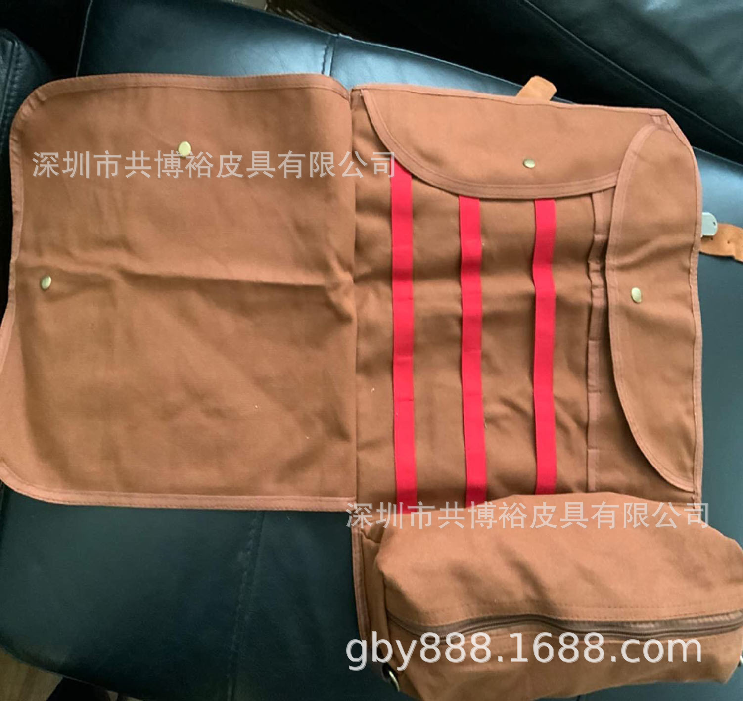 Customized Canvas Mixing Tool Storage Bag Bar Mixer Set Tool Kit Storage Roll Bag Portable Shoulder Bag