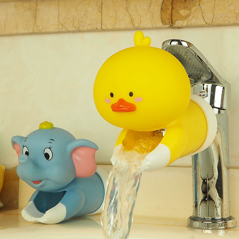 Baby Faucet Extender Cartoon Faucet Extender Kidsren's Hand Wash Basin Silicone Base Faucet Auxiliary Parts