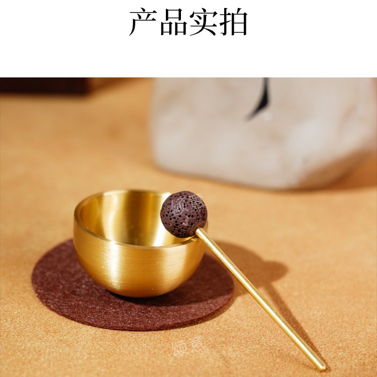 Мини чаша для пения, ароматная чаша, латунная чаша Будды, чаша для йоги и медитации