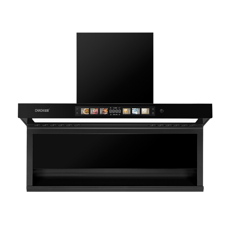 Wholesale Range Hood New Model with Variable Frequency for Home Use, Large Suction, Top and Side Dual Suction, Intelligent Control, Automatic Cleaning, 7-Shaped Range Hood