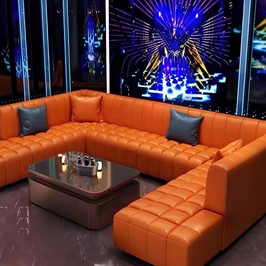 Кастомизированный диван для Ktv, ночного клуба, бильярдного бара, диван-кабинка, диван для домашнего Ktv бокса, комбинация с кофейным столиком U