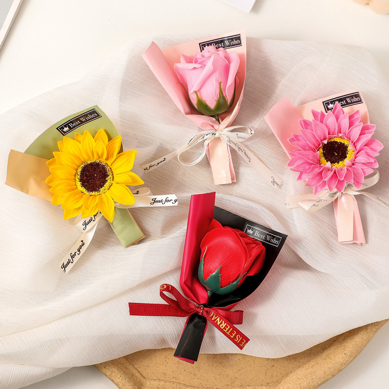 Кросс-браундер, выпускной, День Учителя, букет подсолнухов, вечные мыльные цветы, подарок-сопровождение, коробка для подарков на День Святого Валентина