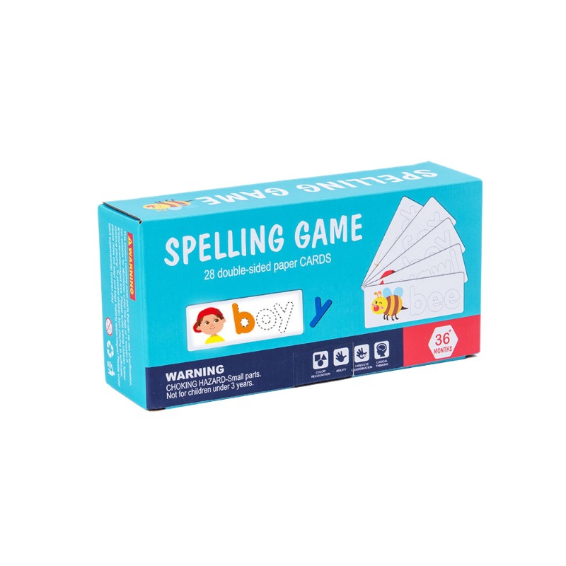 Cross-Border Wooden Word Spelling Game for Kidsren 26 English Letters Spelling Practice Early Education Cognitive Educational Toys