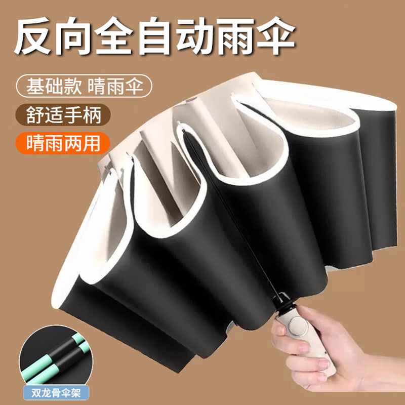 Зонт увеличенный, утолщенный и усиленный ручной зонт для женщин, дождь или солнце, специальный для студентов, идущих в школу, мужской портативный зонт