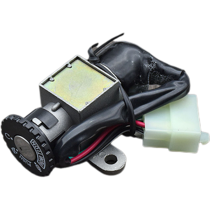 Suitable for Linhai Haomai 5-Line Full Car Lock Fuel Tank Cap Scooter Gy6-50 Electric Door Lock Cover Lock Seat Cushion Lock