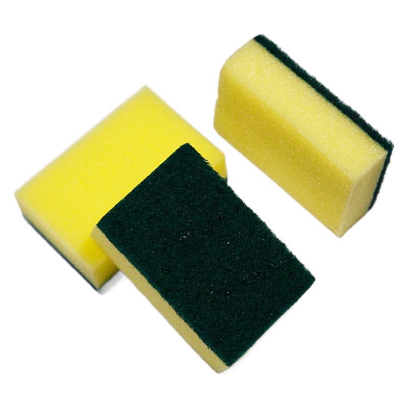 Yuanhui Manufacturer Direct Supply Kitchen Dishwashing Sponge Scrubbing Sponge Scouring Pad Double-Sided Cleaning Sponge