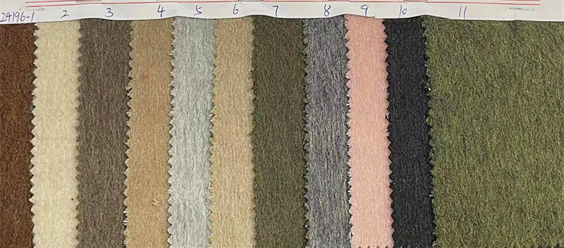 in stock supply woolen wool long wool plain woolen wool coat clothing woolen fabric