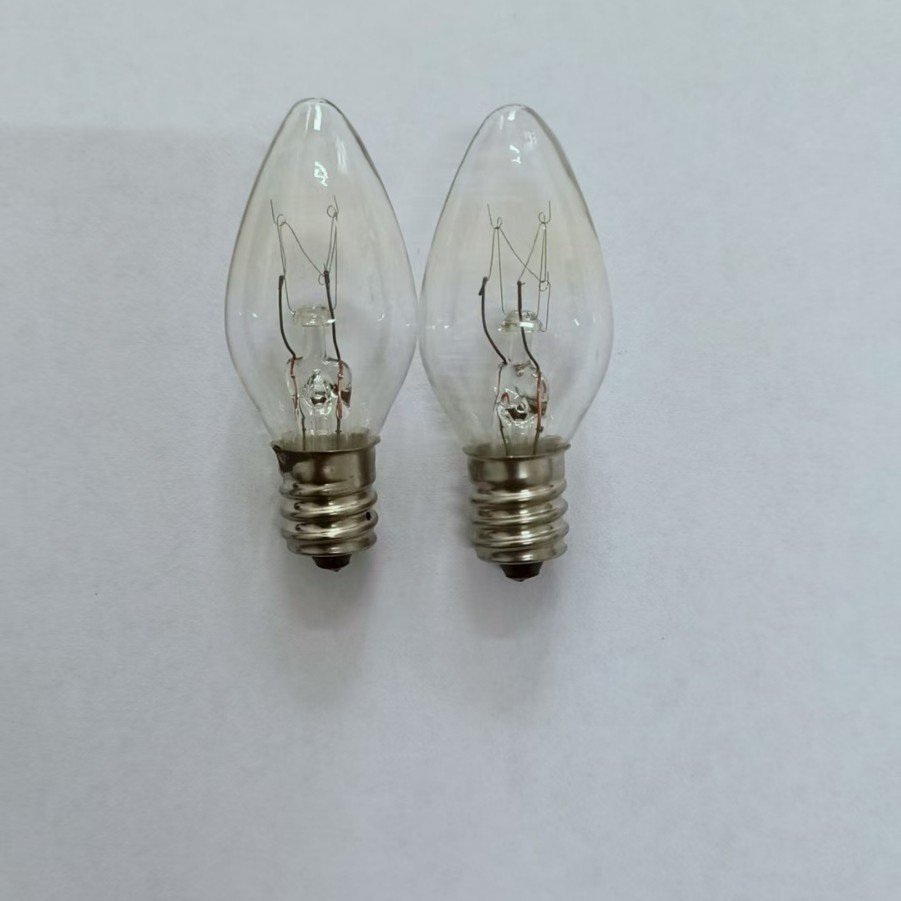 Factory Direct Sales C7 American Standard E12 Candle Type Buddhist Temple Night Light String Special Light Bulb