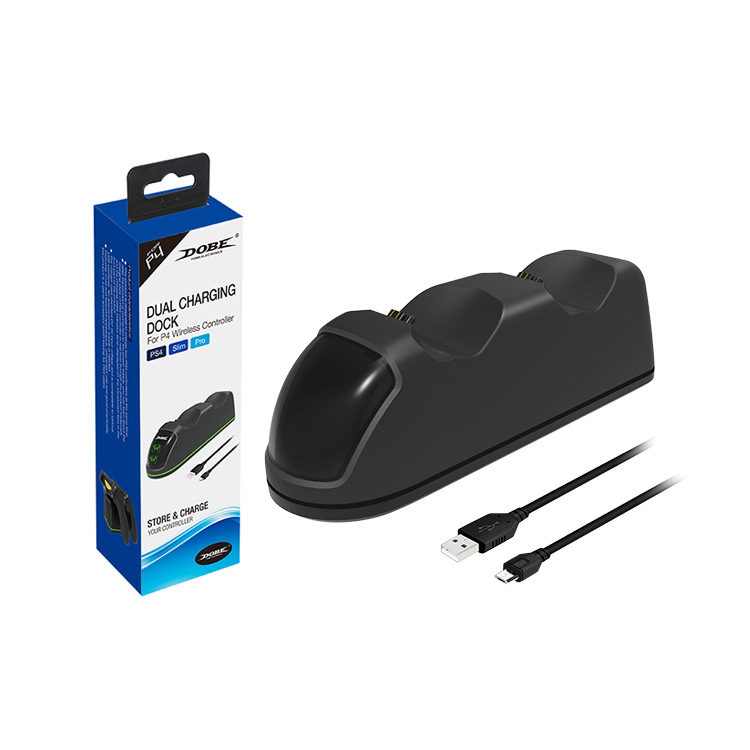 PS4 game handle with display light motor car double charger PS4slim/Pro wireless handle bottom with light charger