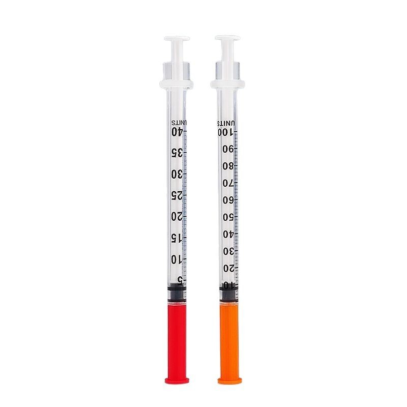 Medical disposable sterile syringe syringe U40 insulin syringe 1ml syringe diabetes home